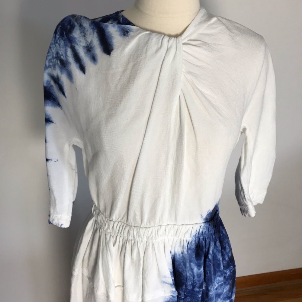 Proenza Tie Dye Linen Viscose Dress Size 8 - Picture 5 of 14